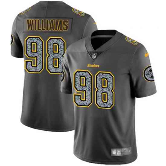 Nike Steelers #98 Vince Williams Gray Static Mens NFL Vapor Untouchable Game Jersey